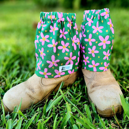 Sock/Boot Protectors - Pink Flowers or Bright Flowers (2 options)