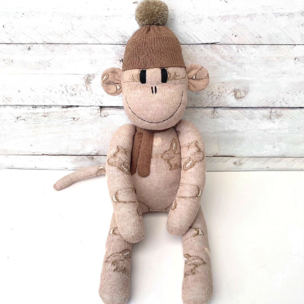 Benson-Sock Monkey-Easter-soft toy-1