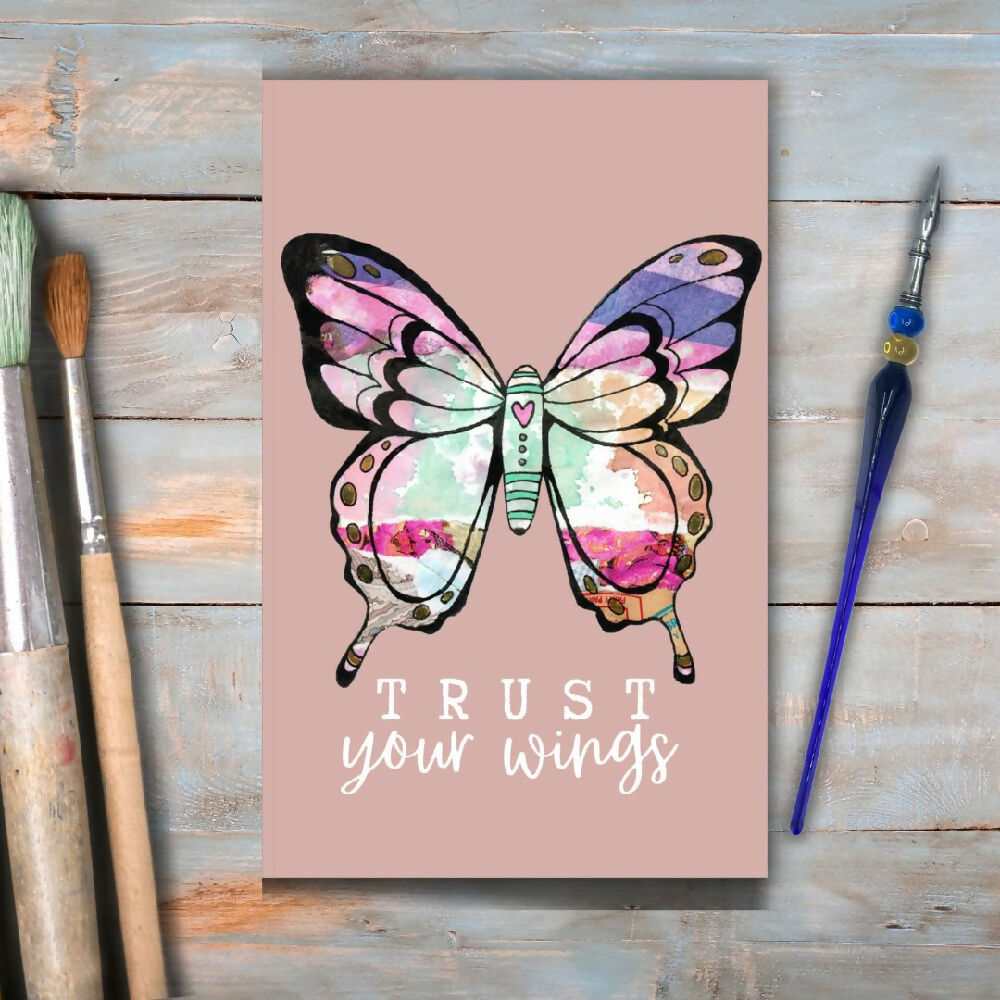 TRUST YOUR WINGS - lined notebook and journal