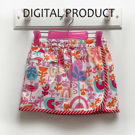 Digital Pattern-Girls skort-Suzie Skort