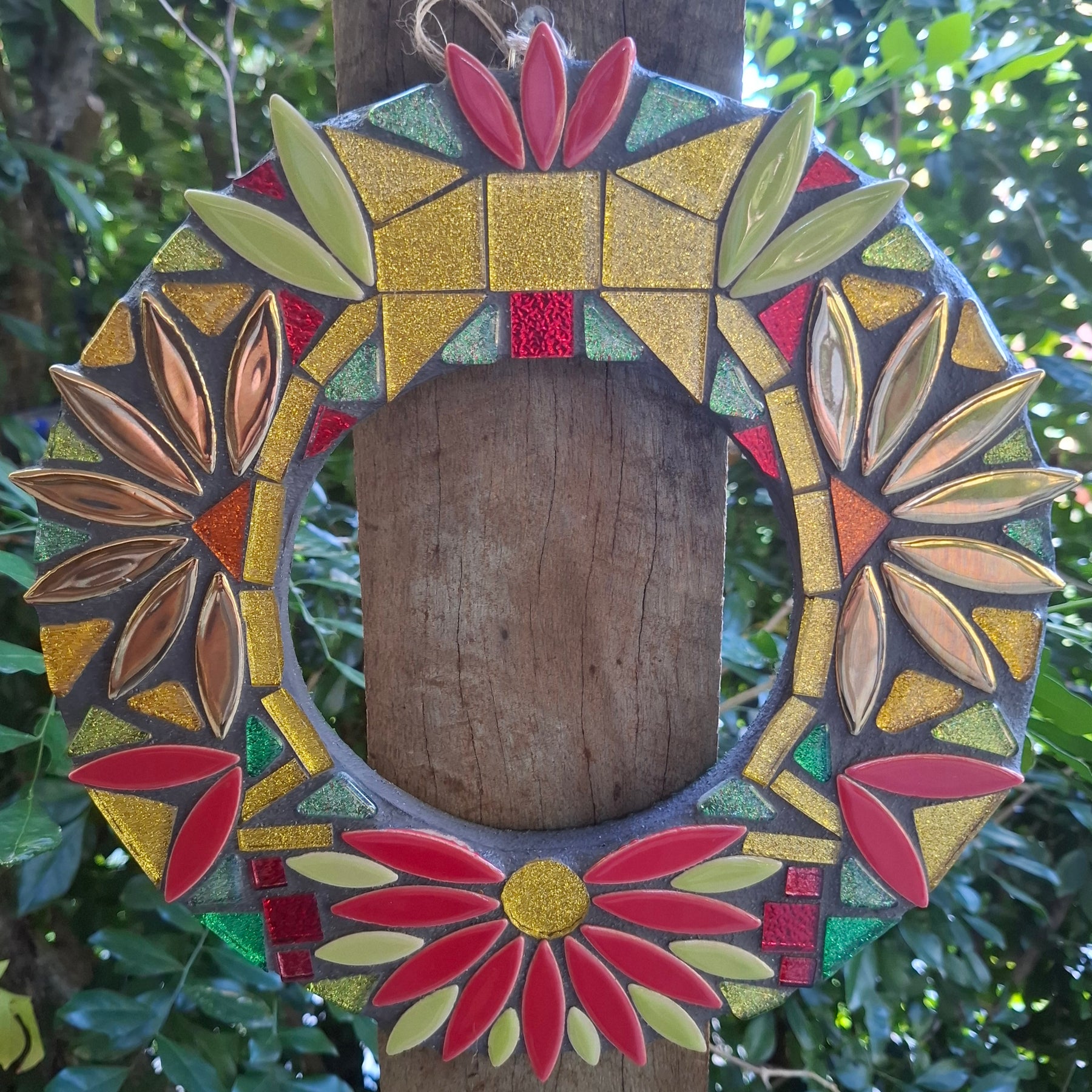Christmas Mosaic Wreath - Traditional