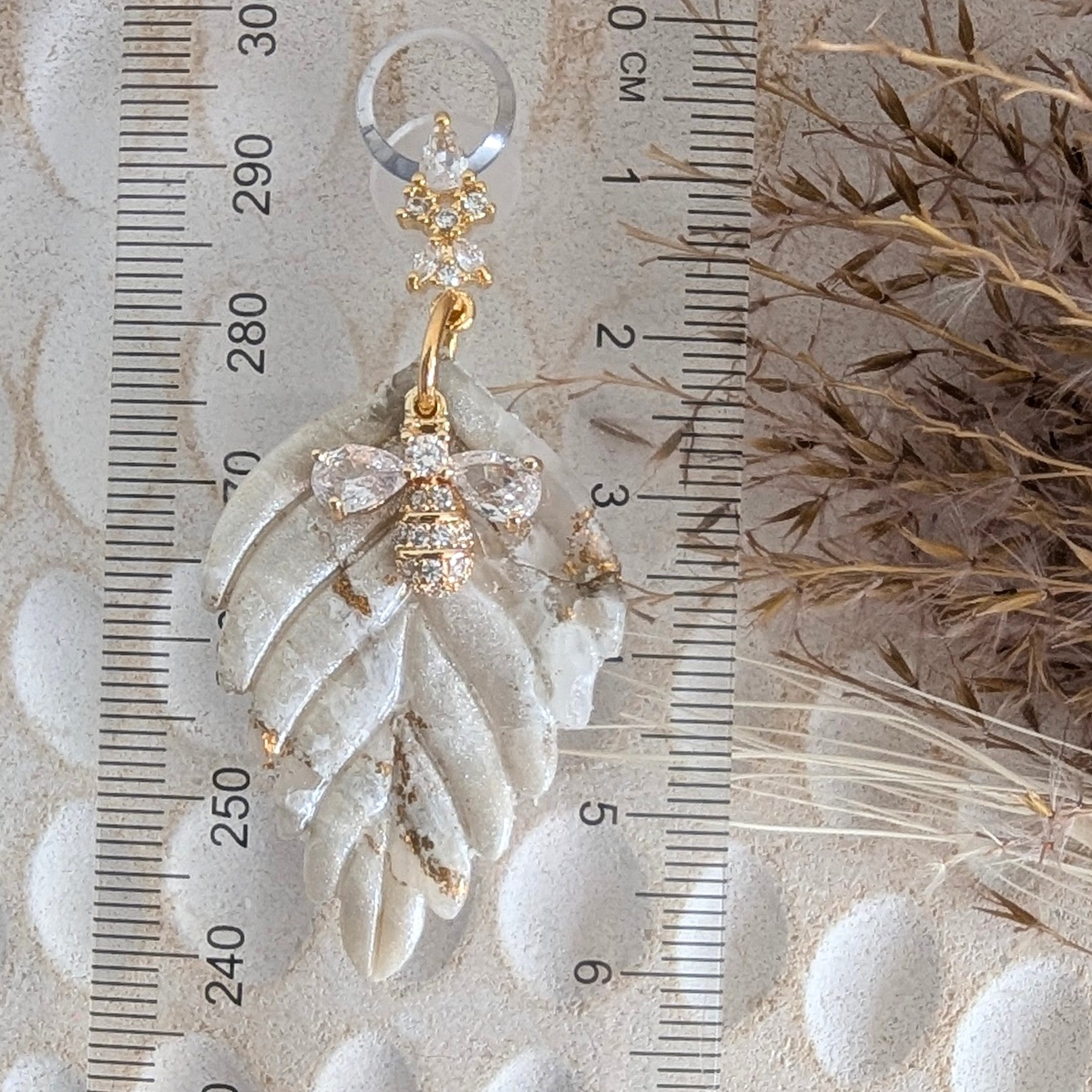Bees on Leaves Gold Accented Earrings. Free shipping
