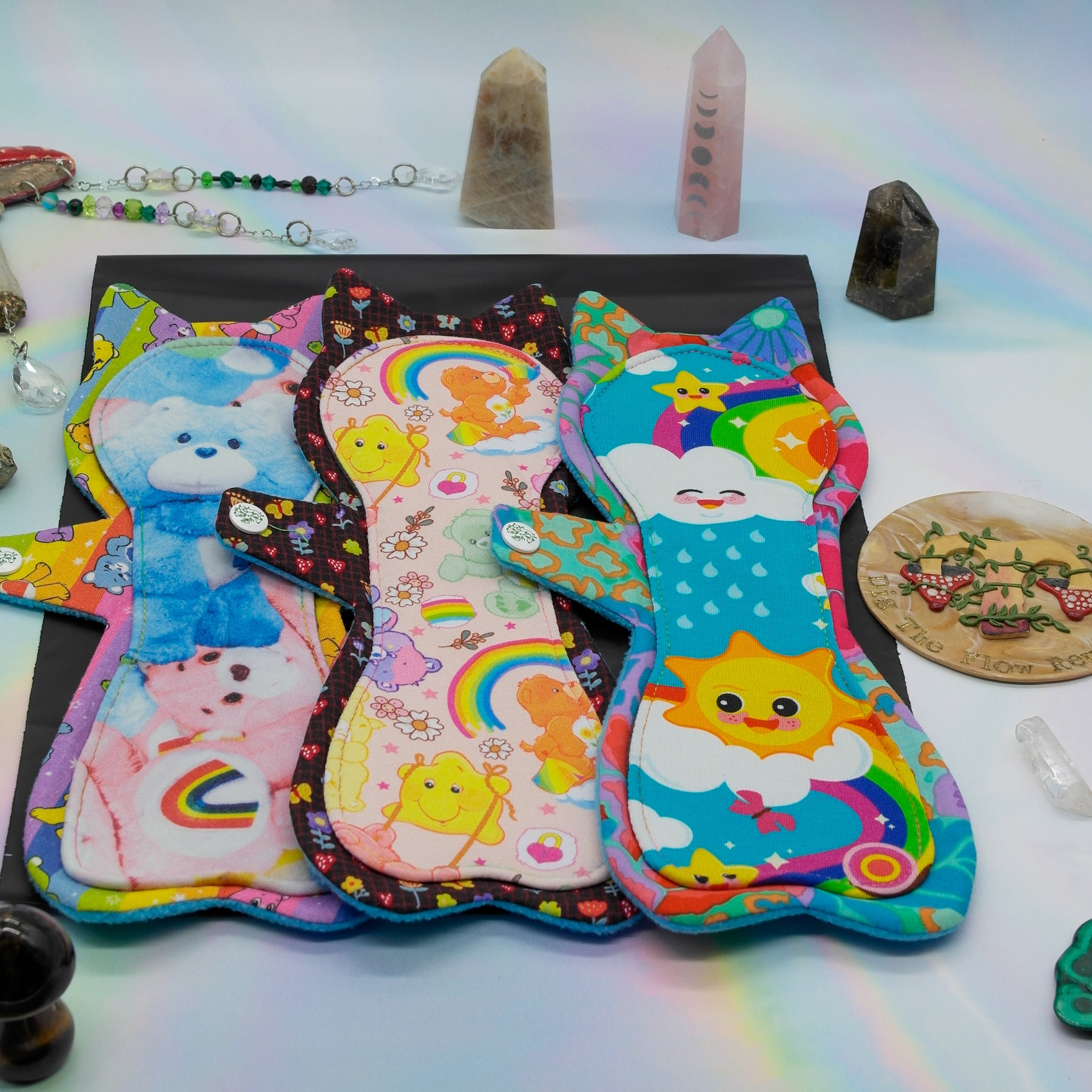Made to Order Cloth Pad (Shape - Happy Hippos Naomi's Kitty)