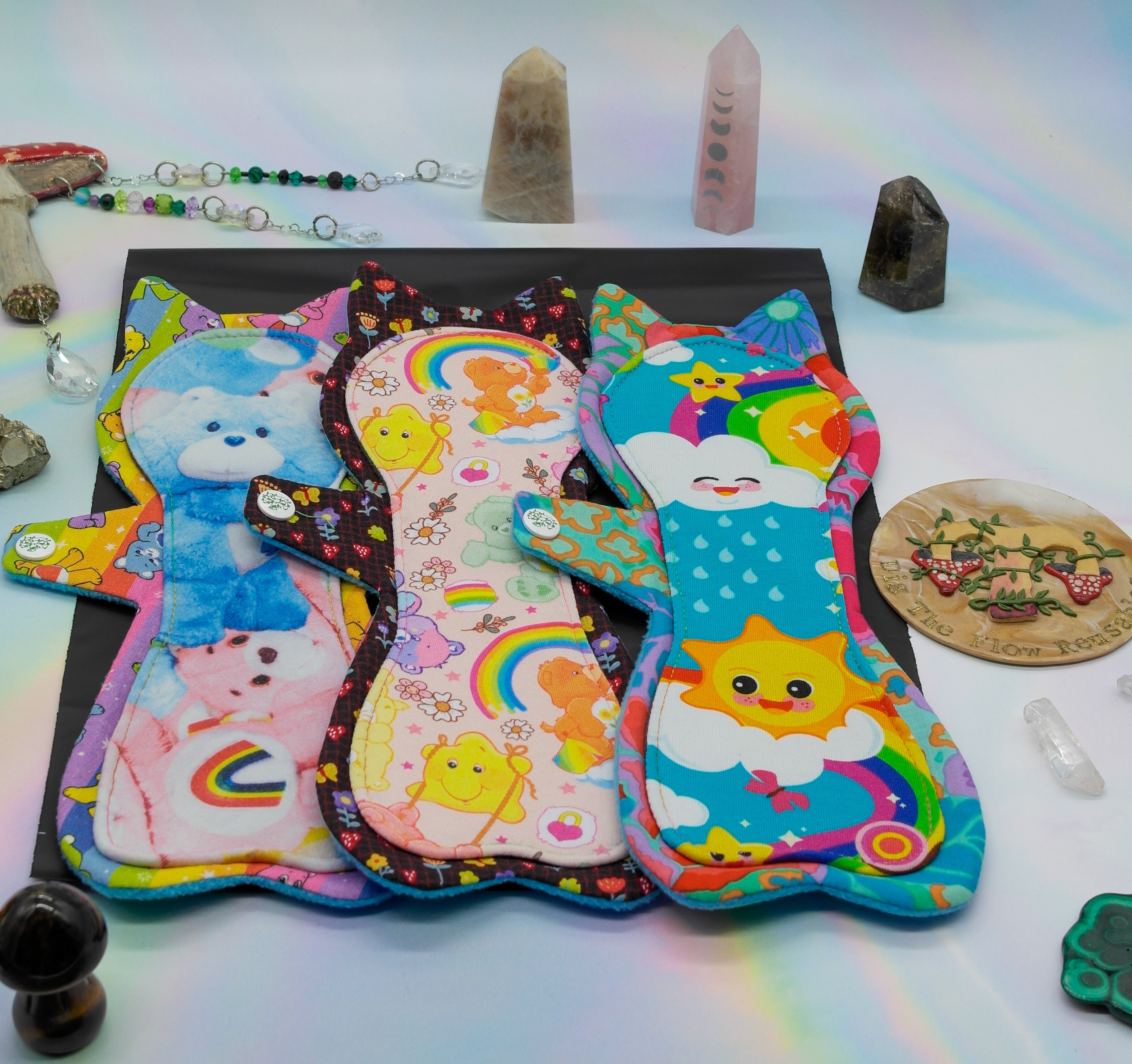 Made to Order Cloth Pad (Shape - Happy Hippos Naomi's Kitty)