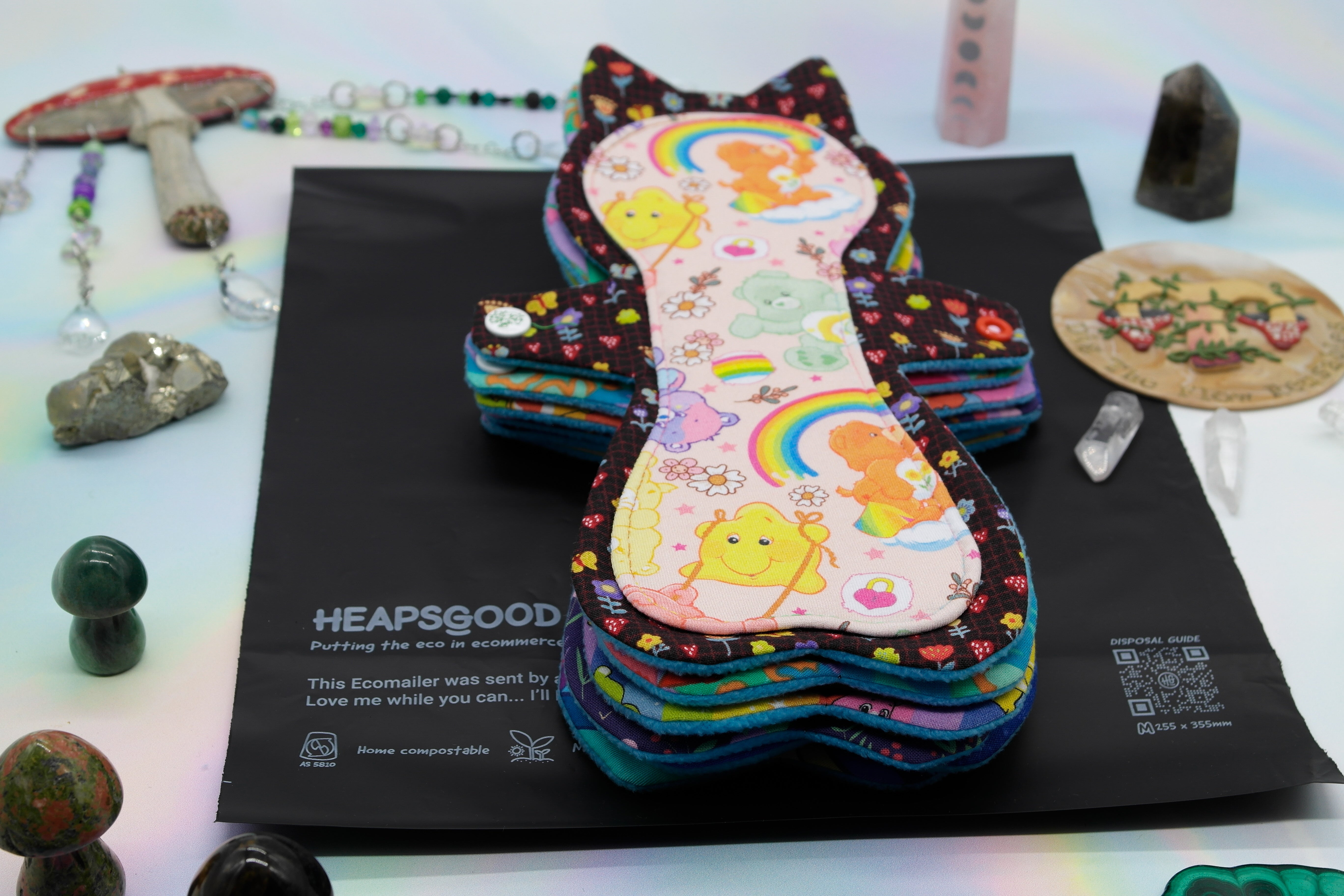 Made to Order Cloth Pad (Shape - Happy Hippos Naomi's Kitty)