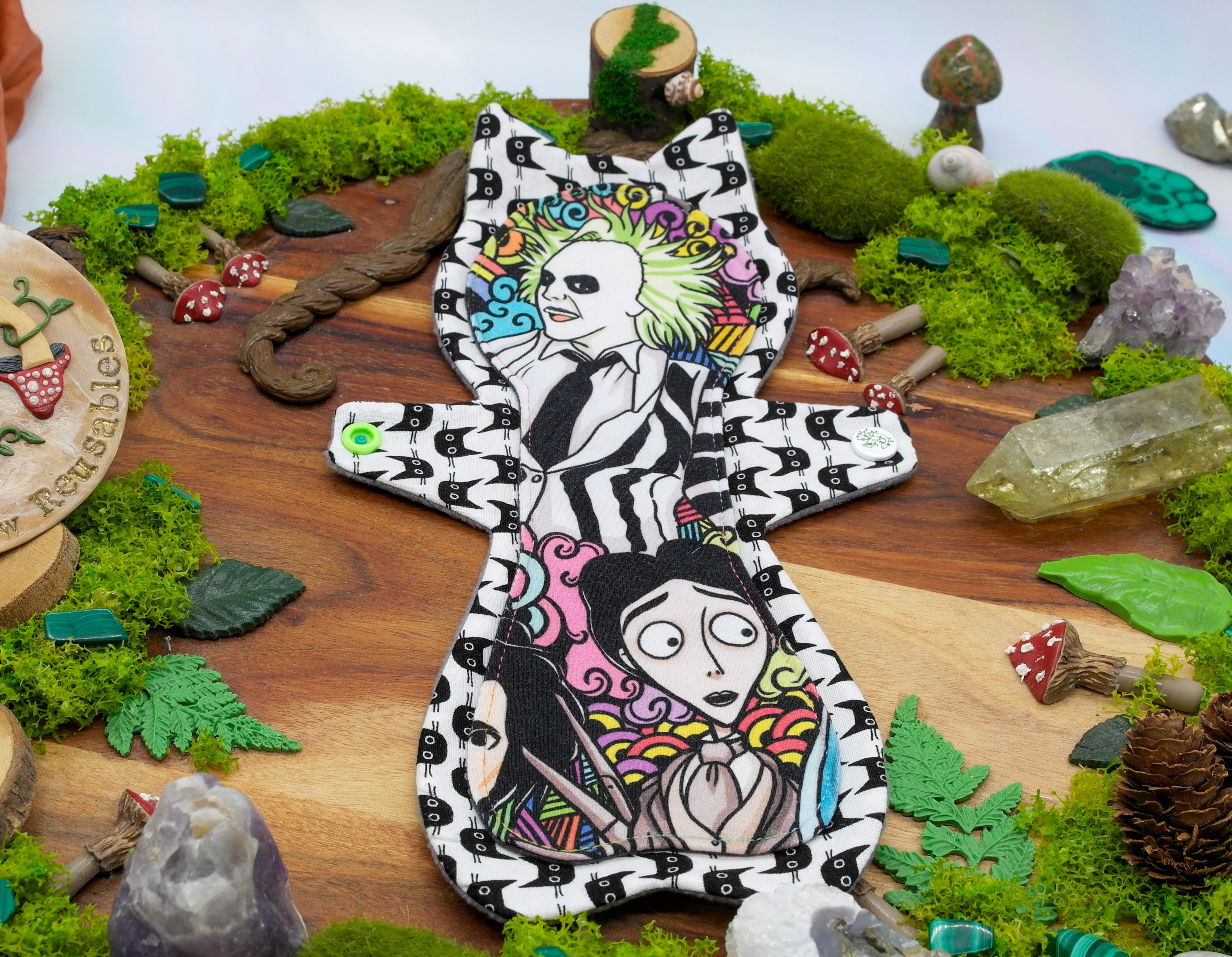 Made to Order Cloth Pad (Shape - Happy Hippos Naomi's Kitty)