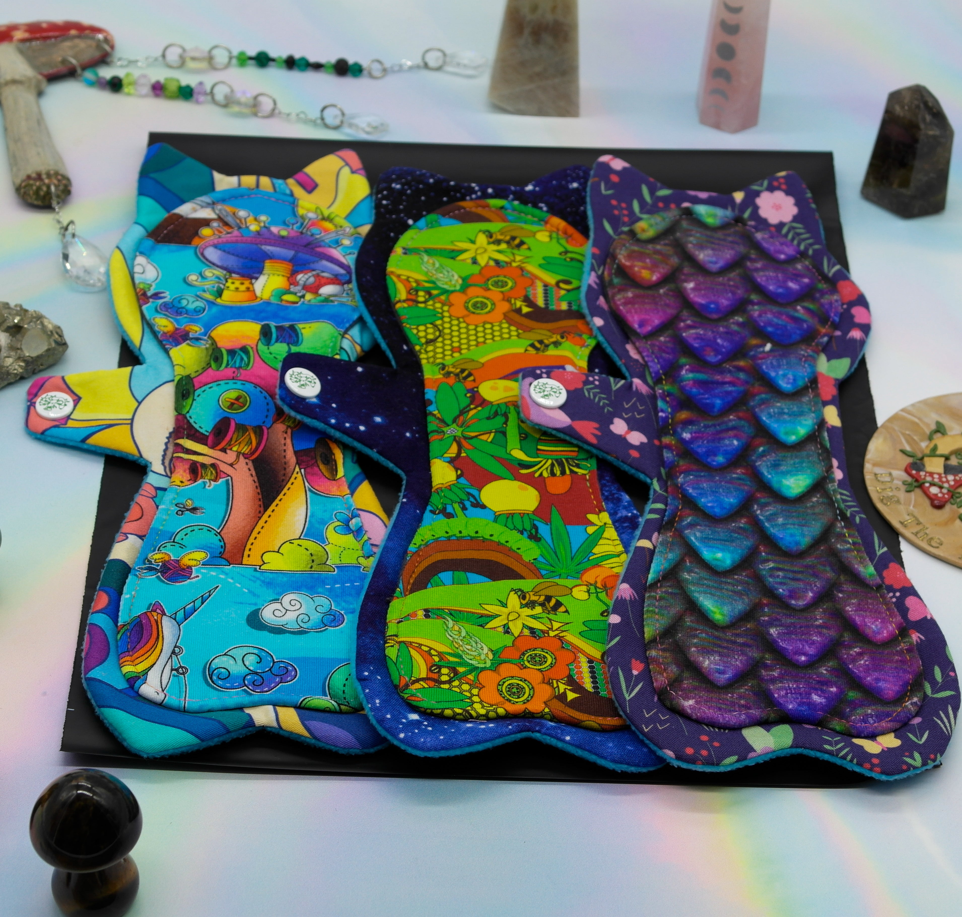 Made to Order Cloth Pad (Shape - Happy Hippos Naomi's Kitty)