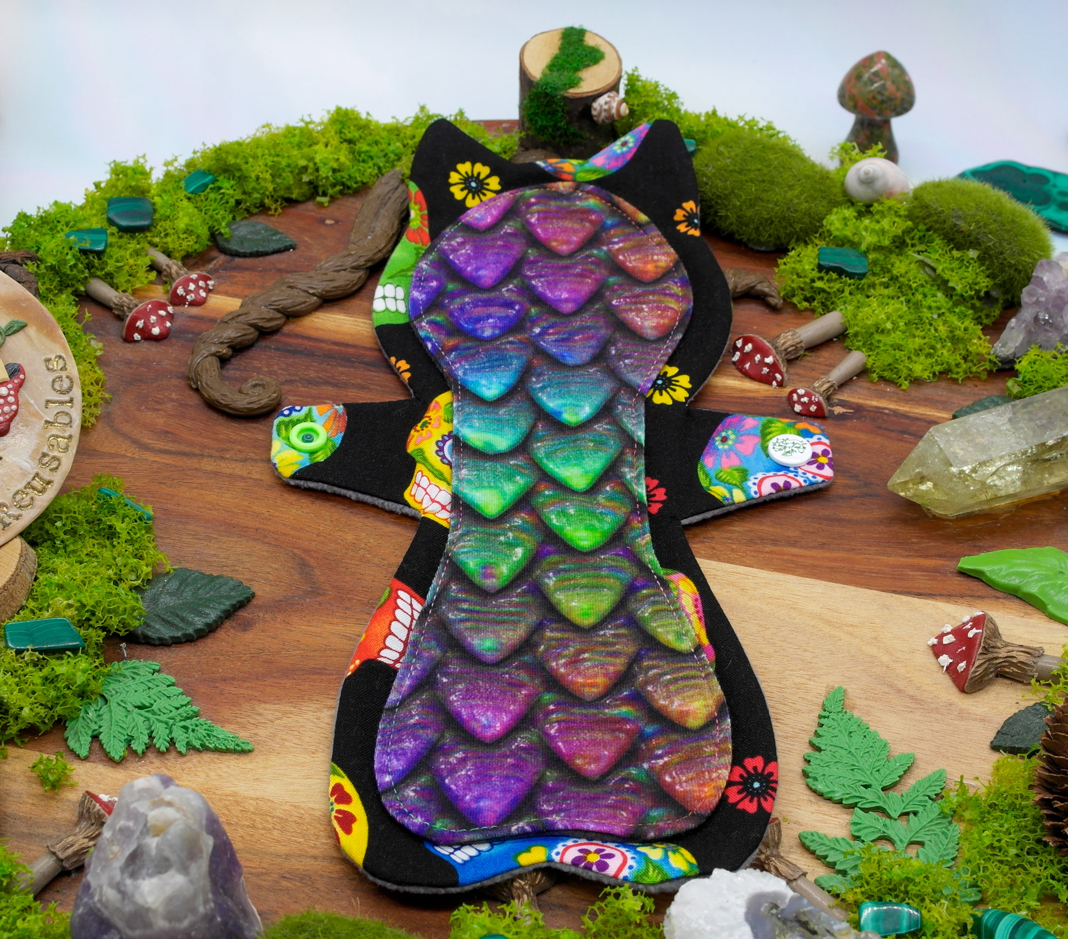 Made to Order Cloth Pad (Shape - Happy Hippos Naomi's Kitty)