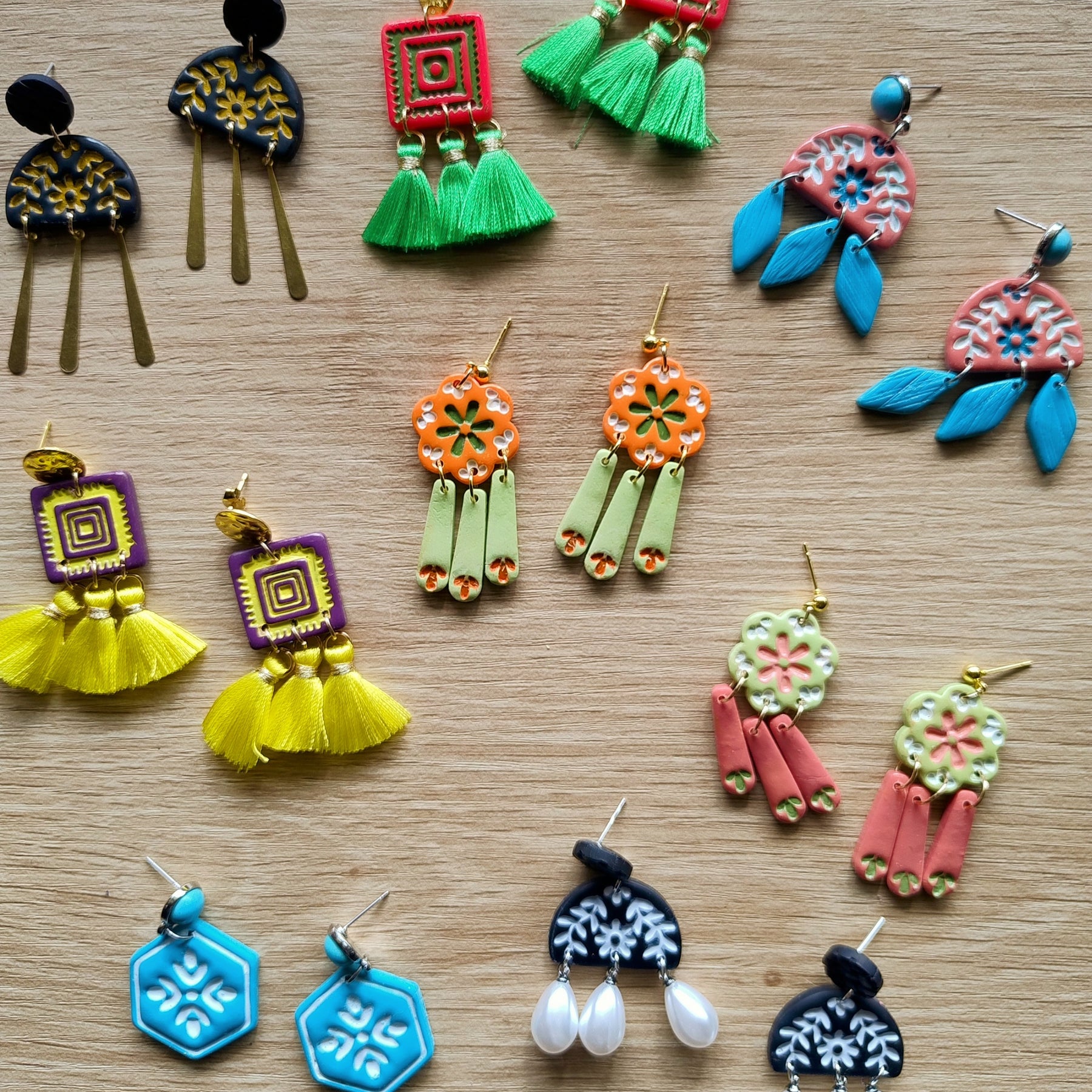 Bright Folk Mid-size Statement Dangles