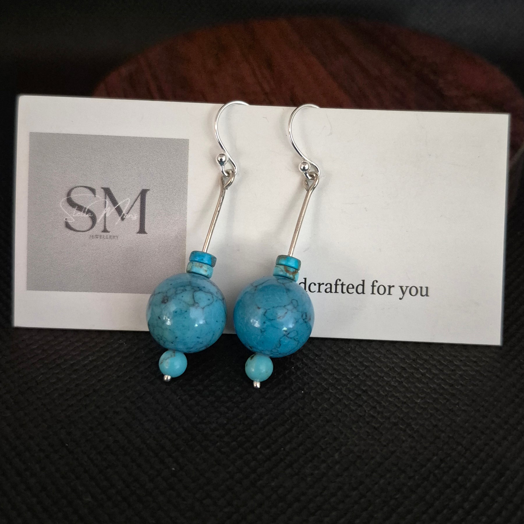 Turquoise Imperial Jasper earrings