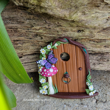 Mini Woodland Fairy Doors – Butterflies and Caterpillar Collection