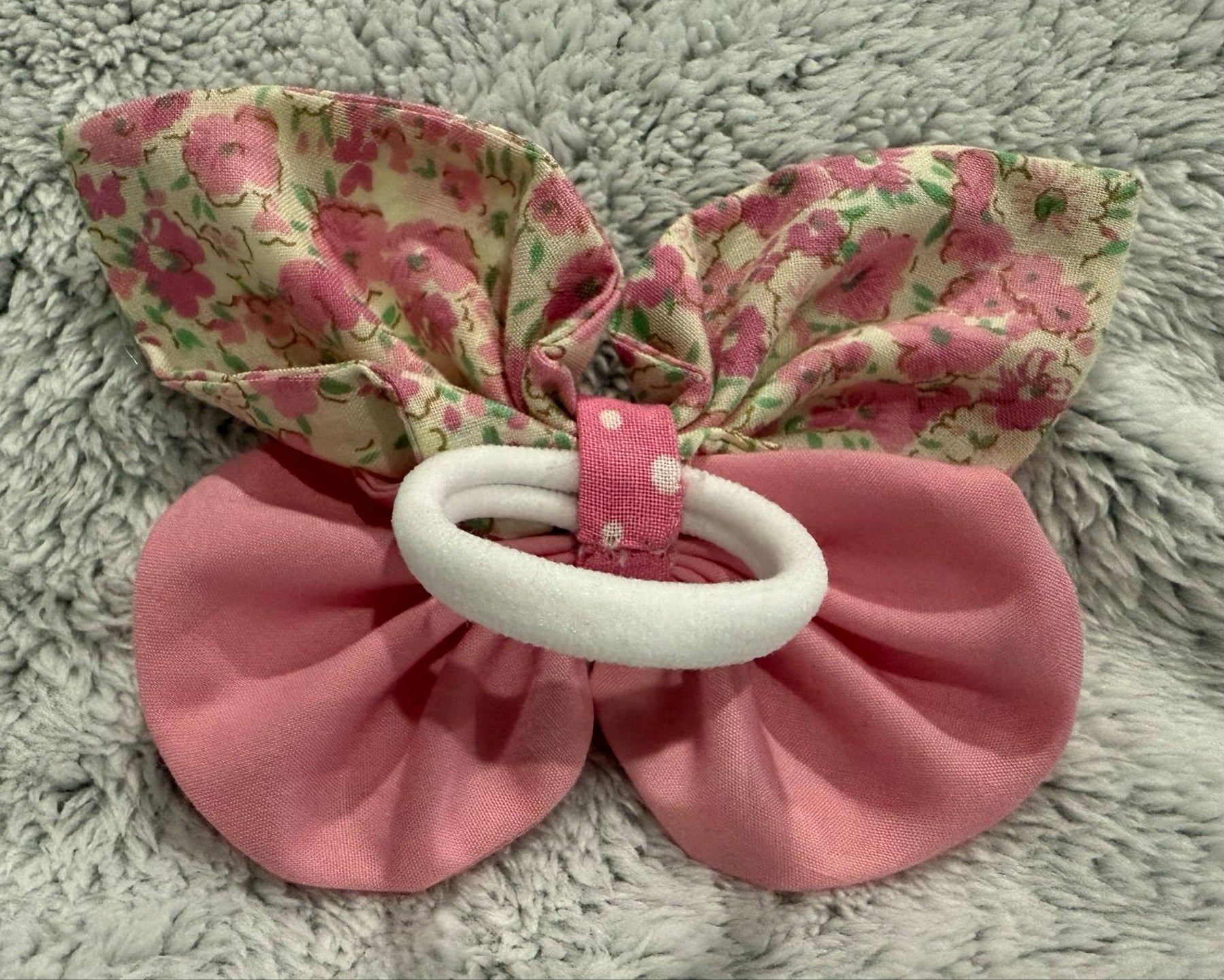 Fabric Butterfly Hair Elastic