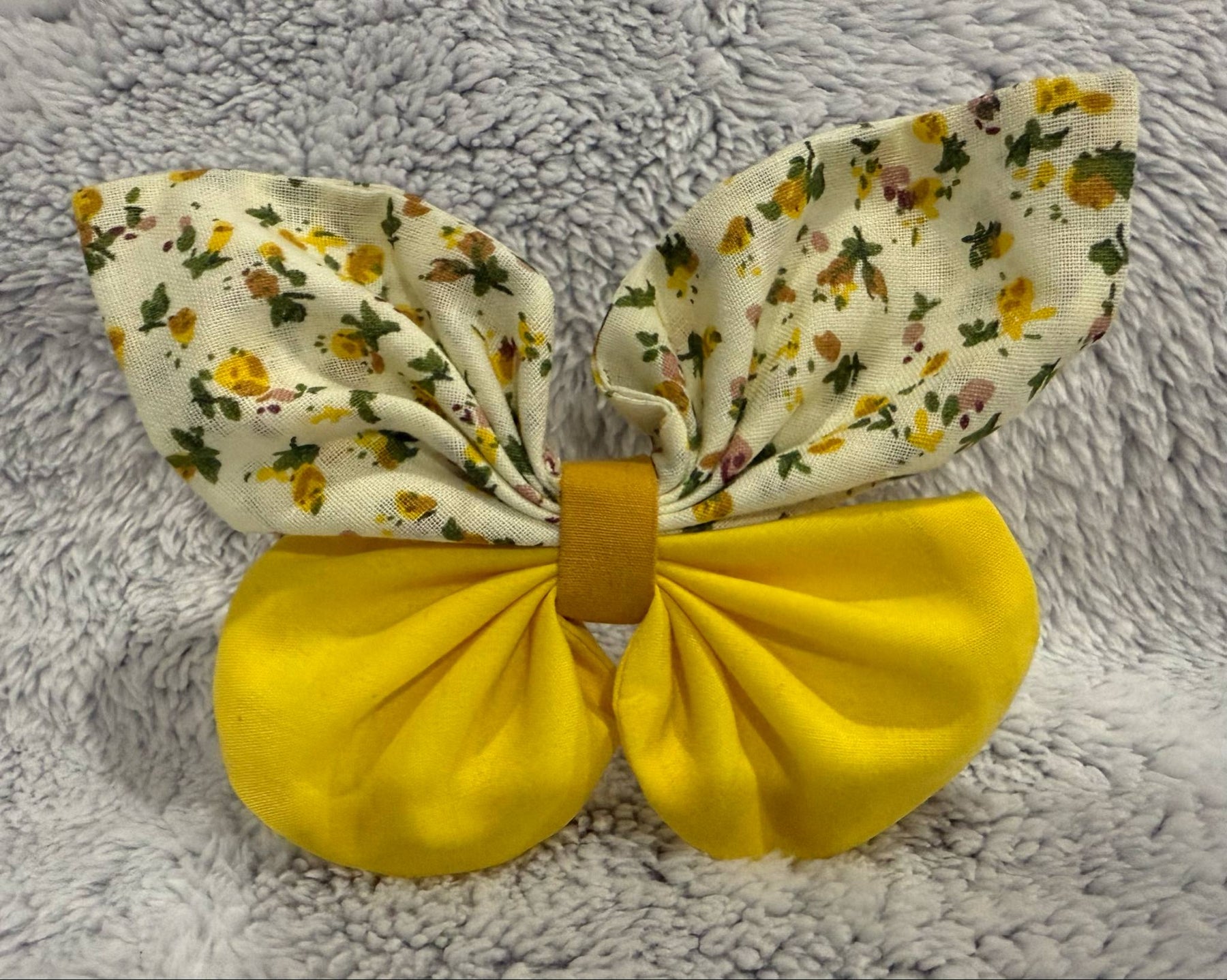 Fabric Butterfly Hair Elastic