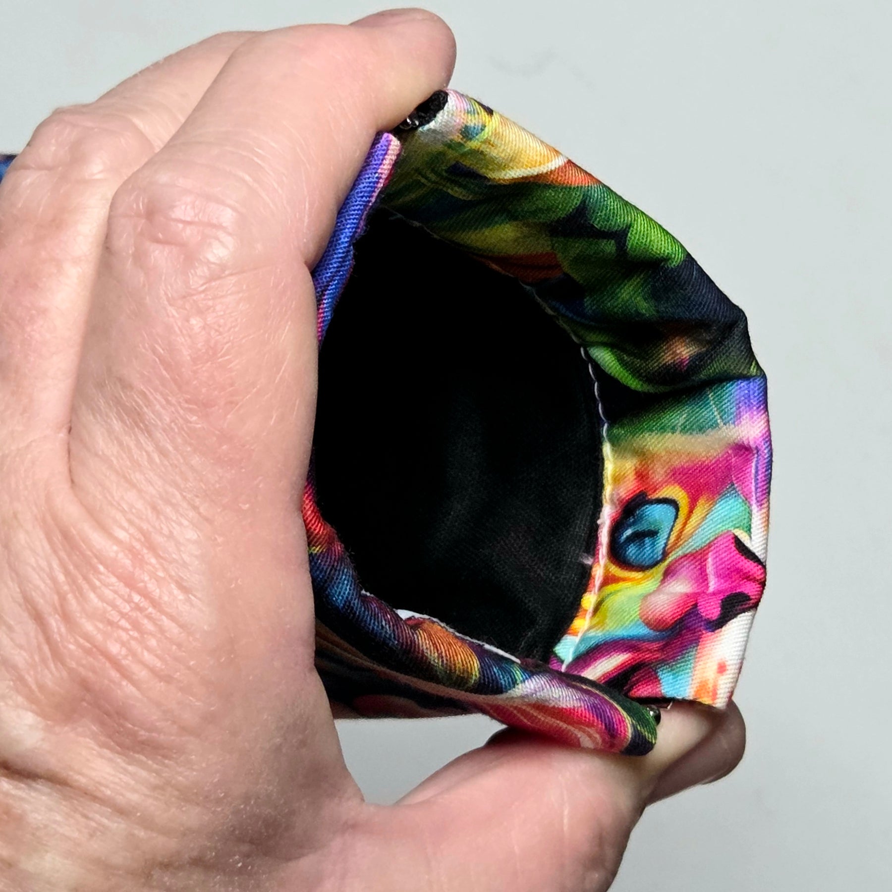 Sunglasses Pouch in Colourful Cat Fabric