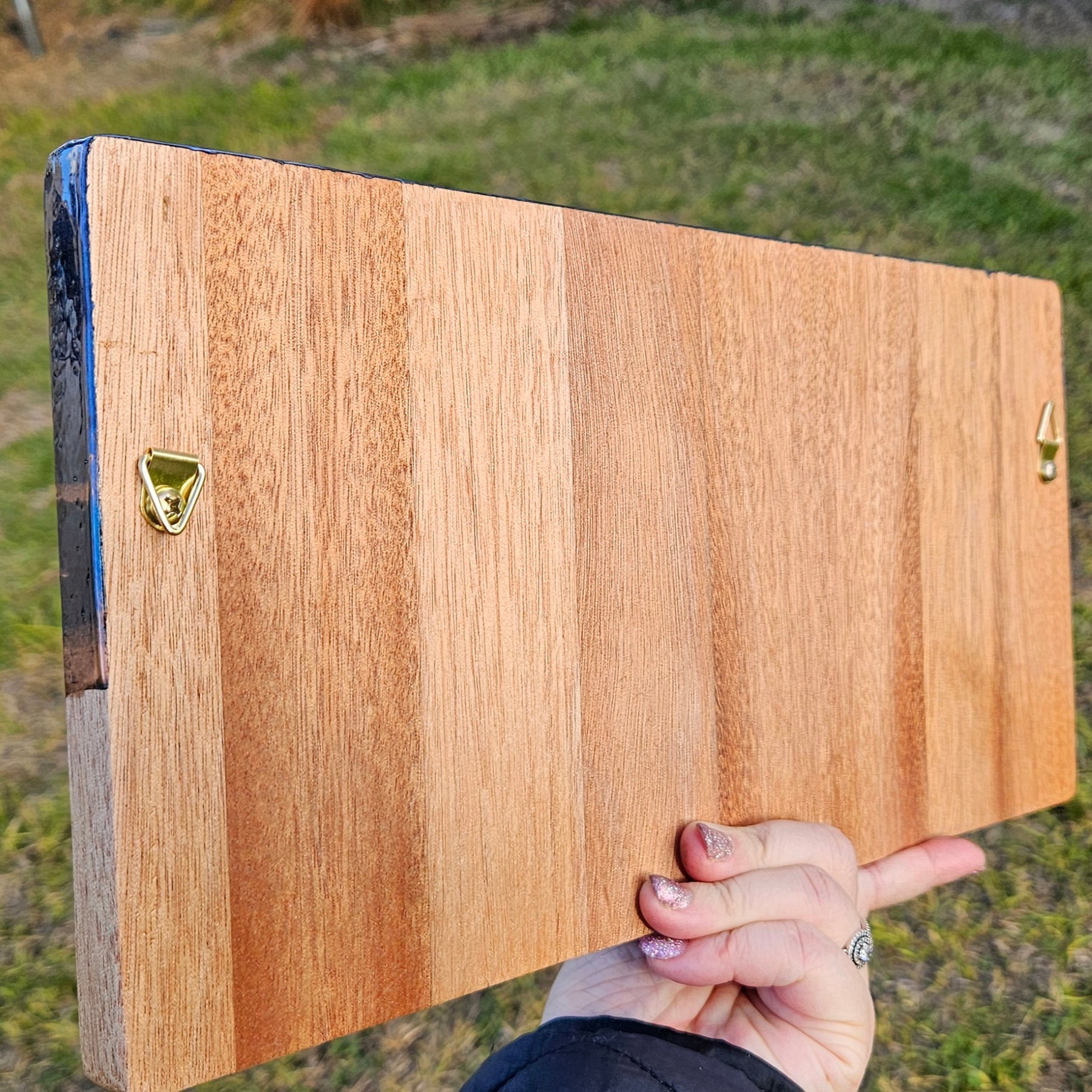 Resin and timber key rack - handmade in Yarrawonga Vic