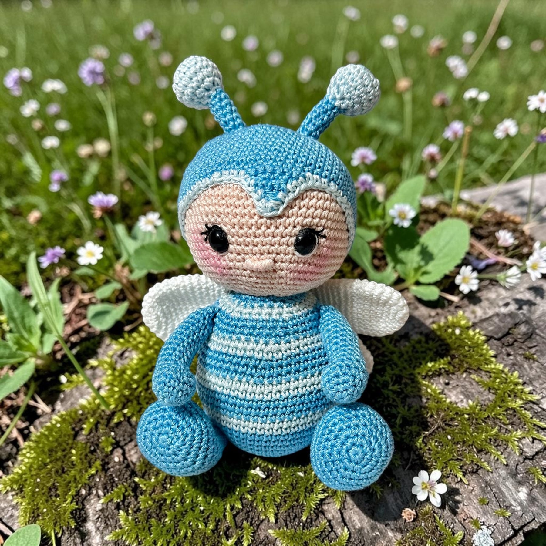 Crochet Winged Insect — Whimsical Woodland Friend 🐝✨
