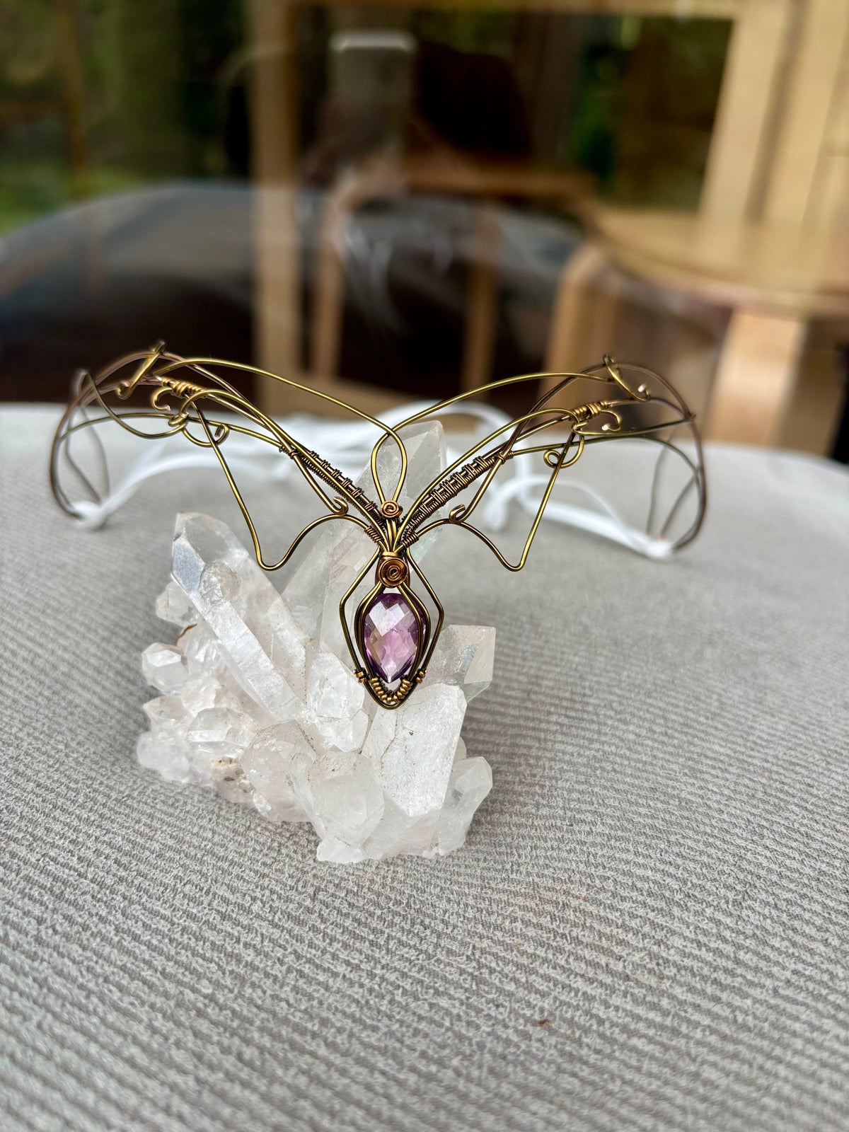 Amethyst Crystal elven fairy fantasy crown