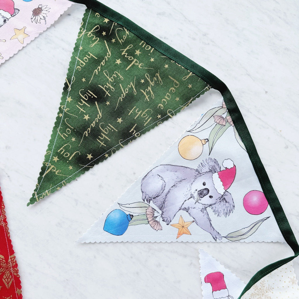 Aussie animals Christmas bunting.