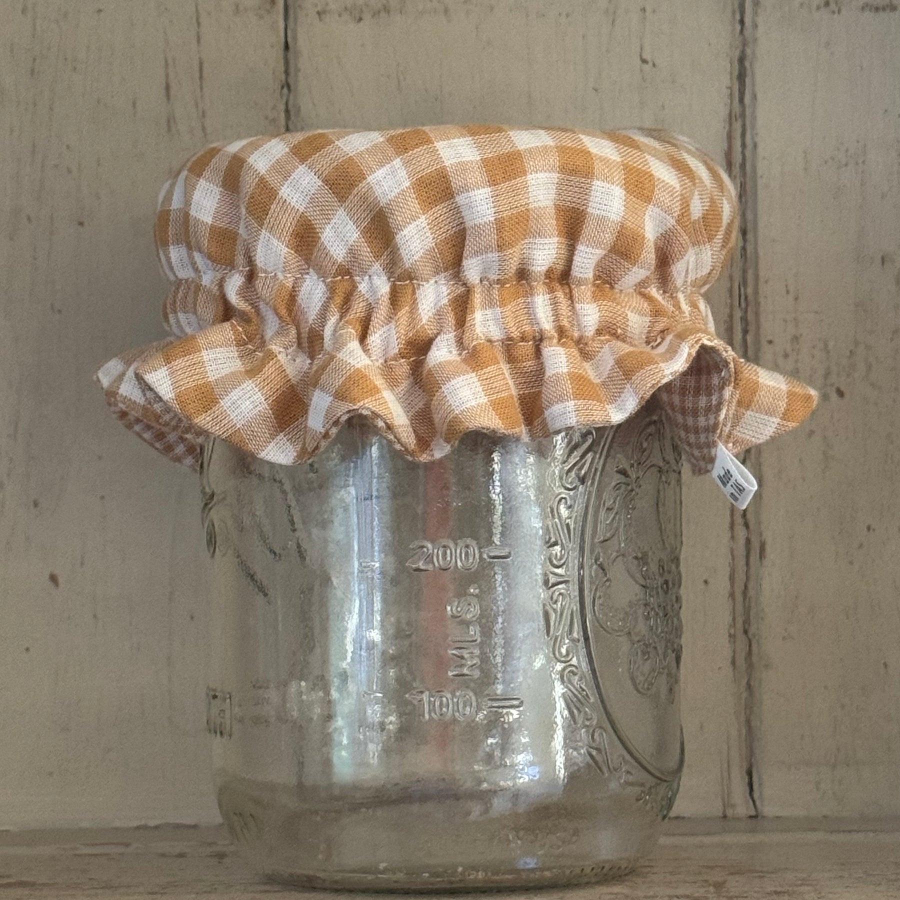 Reversible Cotton Muslin Jar Covers – Set of 2 for Sourdough Starter