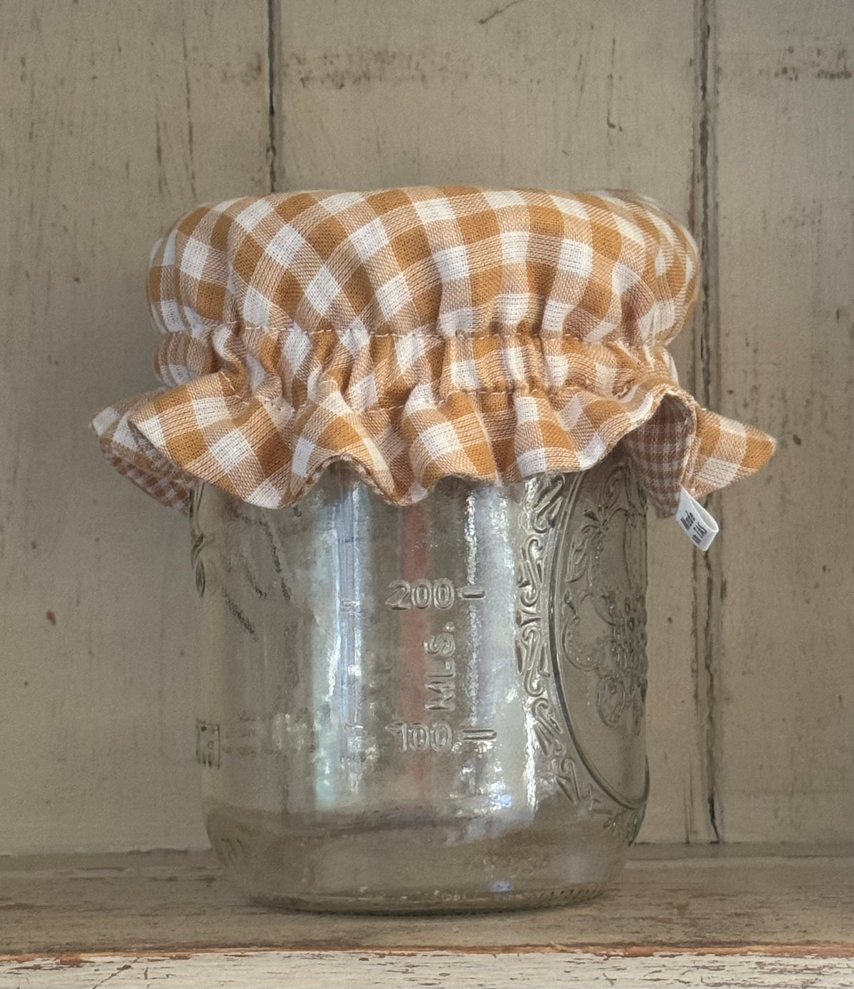 Reversible Cotton Muslin Jar Covers – Set of 2 for Sourdough Starter