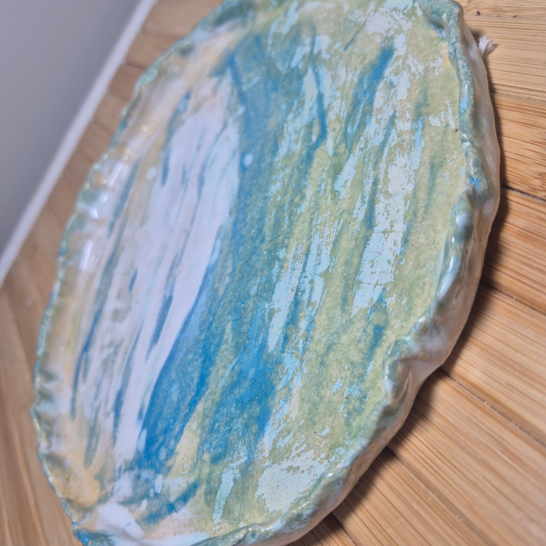 The Surfing Plate – Handmade Ceramic Ocean Inspired Serving Dish