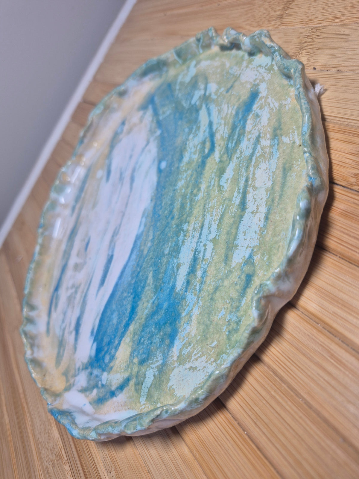 The Surfing Plate – Handmade Ceramic Ocean Inspired Serving Dish