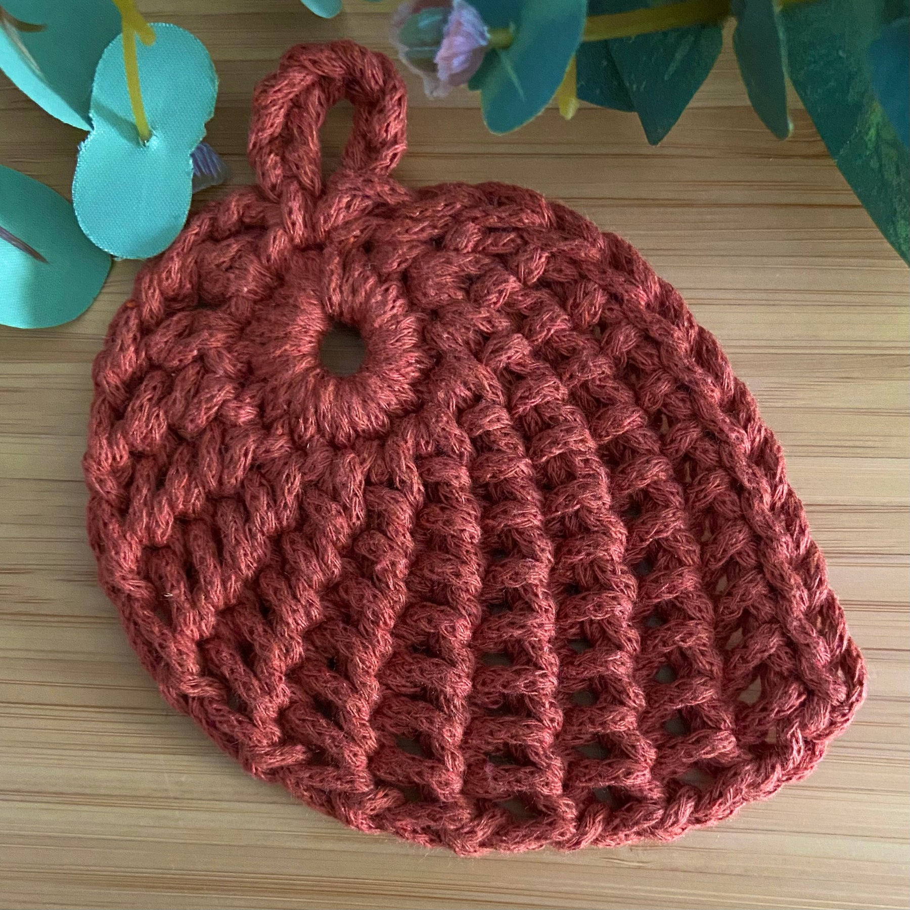 Crochet Leaf Coasters - Set of 4 - Autumn