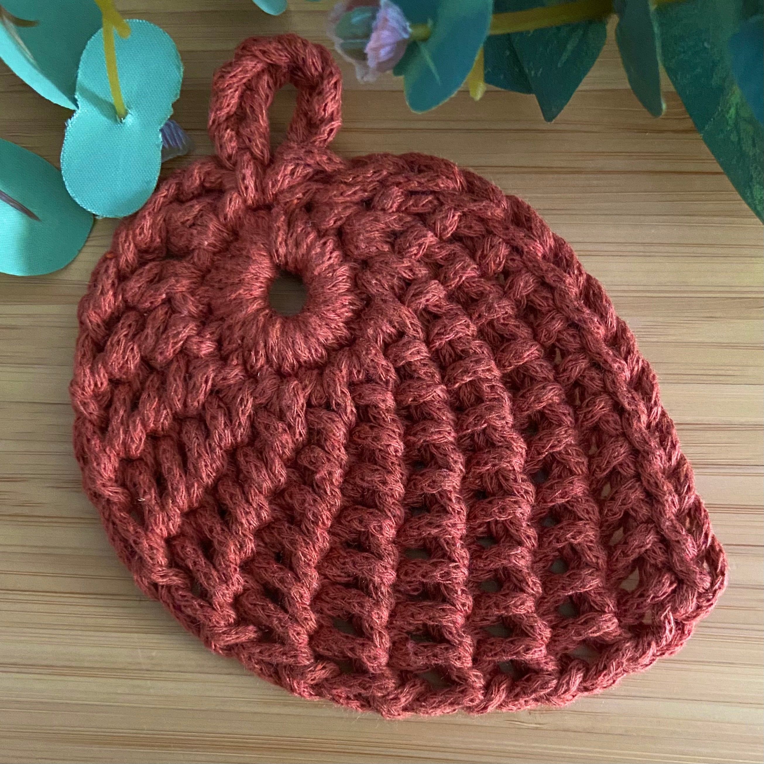 Crochet Leaf Coasters - Set of 4 - Autumn