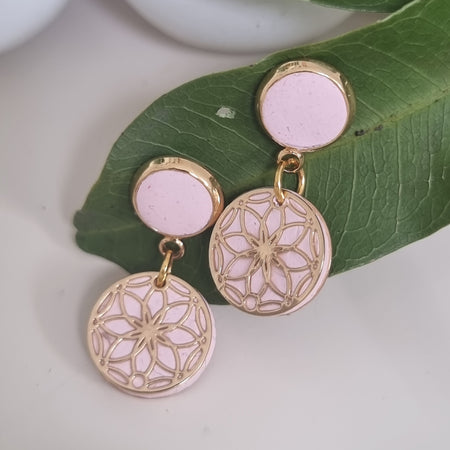 Blush Lace Dangles