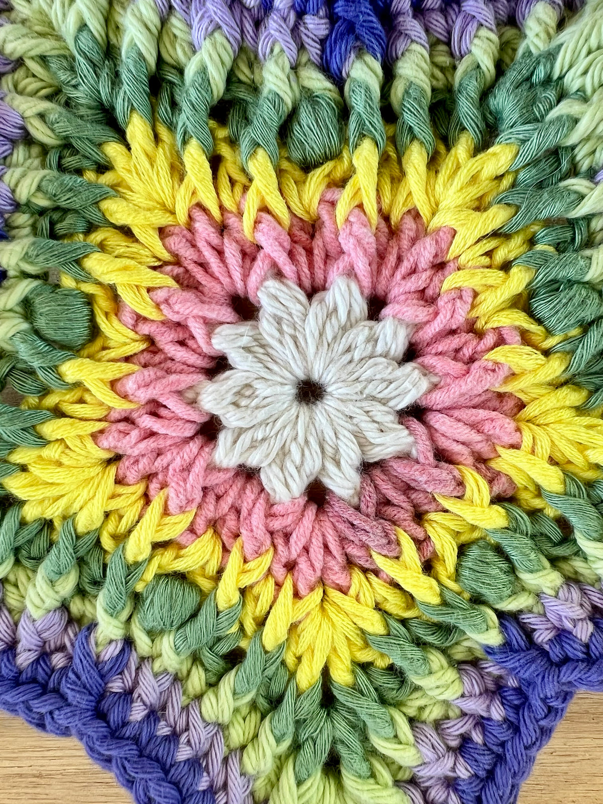 Starfish Crochet Coaster - Cotton Beach Coasters - Large coasters