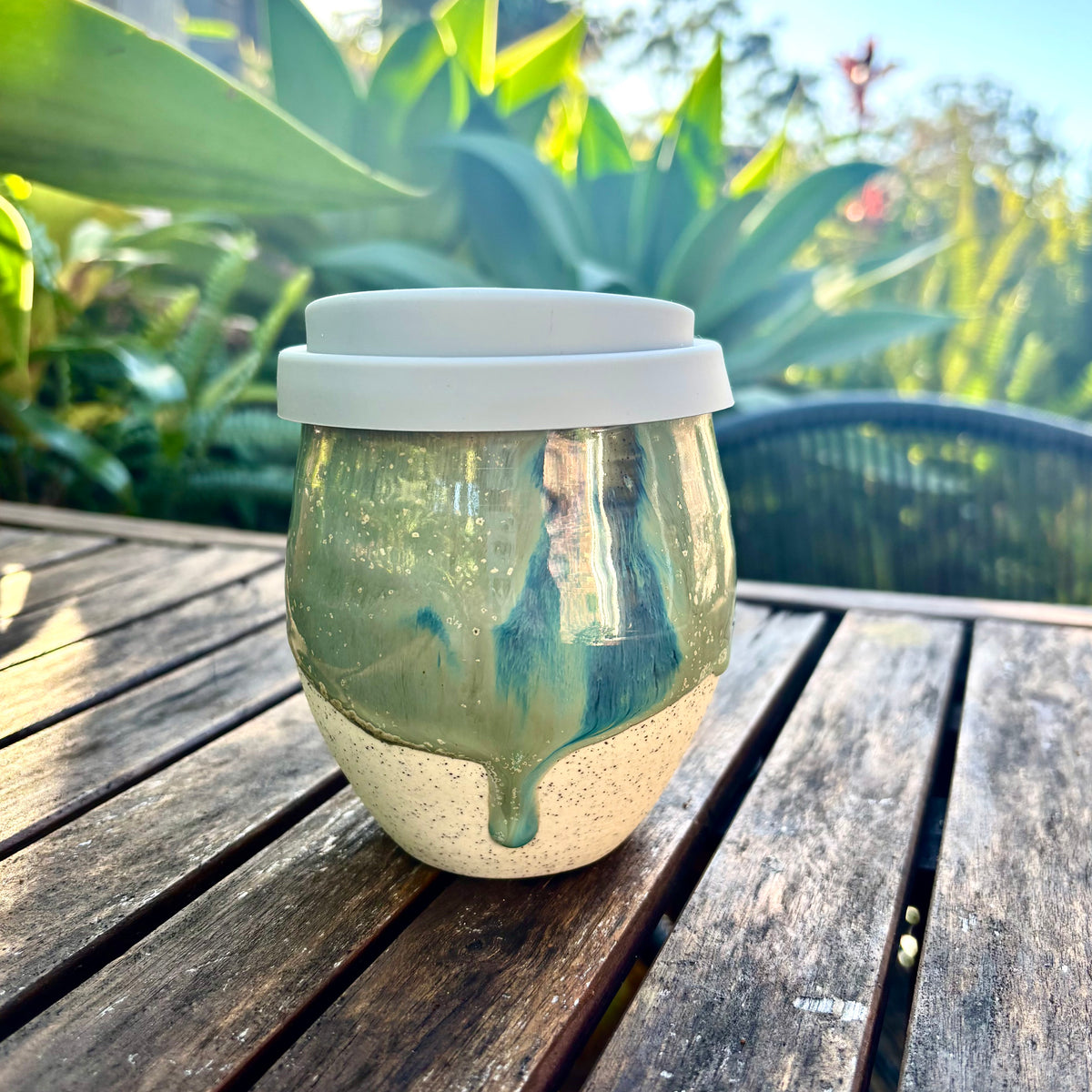 Travel Cup: Beach Break | Wheel Thrown Ceramic Cup
