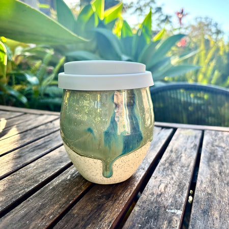 Travel Cup: Beach Break | Wheel Thrown Ceramic Cup