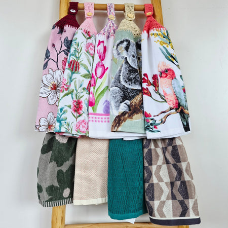 Kitchen Hand Towel | Hanging | Cotton | SINGLE LAYER | 9 Styles - 1-9