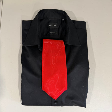 Neck Tie - Red Satin