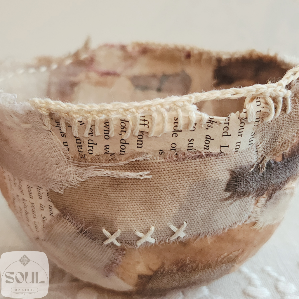 Textile Art Bowl – Natural & Earthy (5)