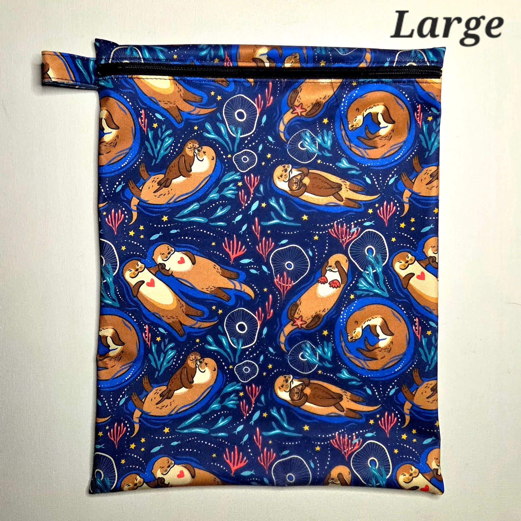 Wet Bags, Cute otter fabric, varous sizes