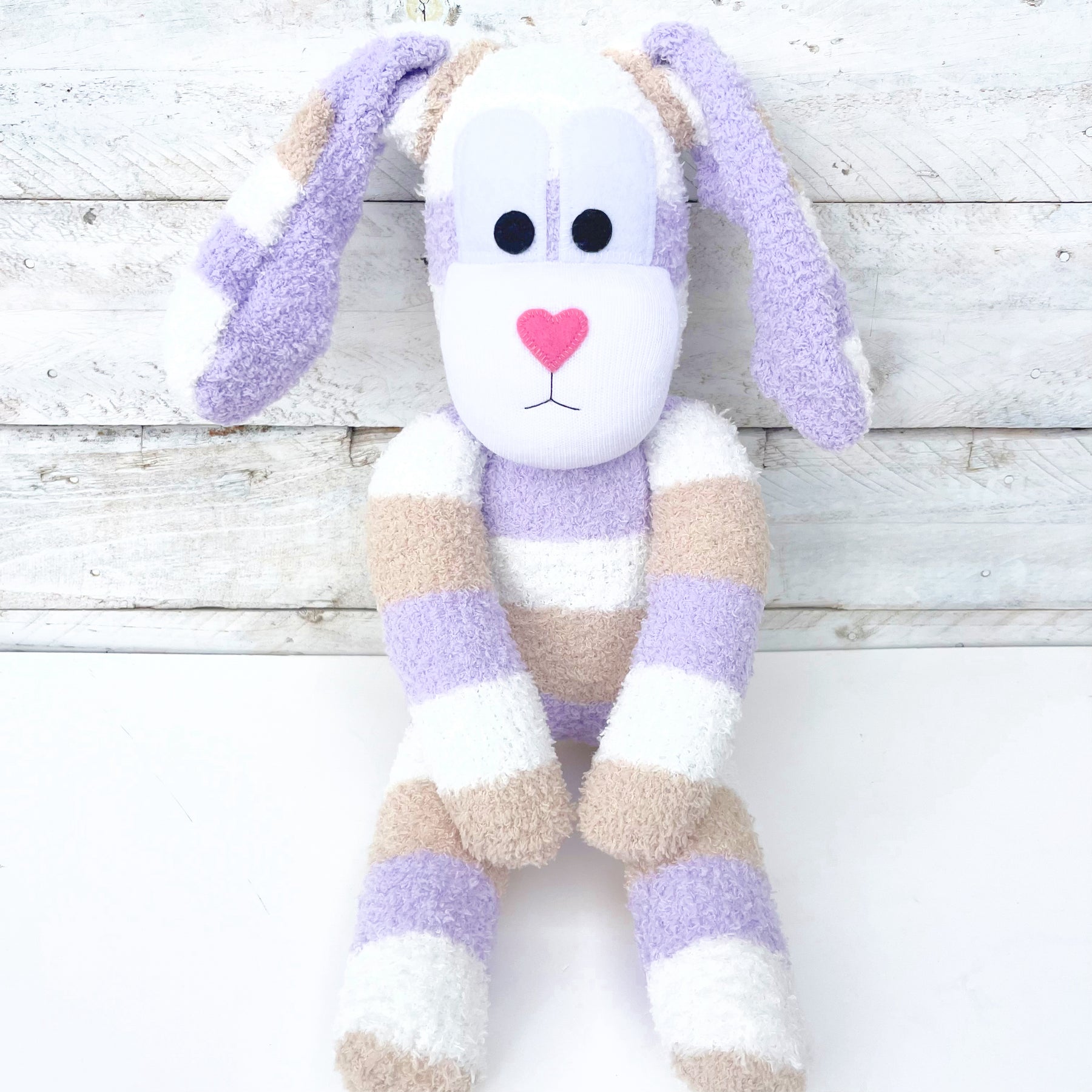 Bester the Sock Bunny - MADE TO ORDER soft toy