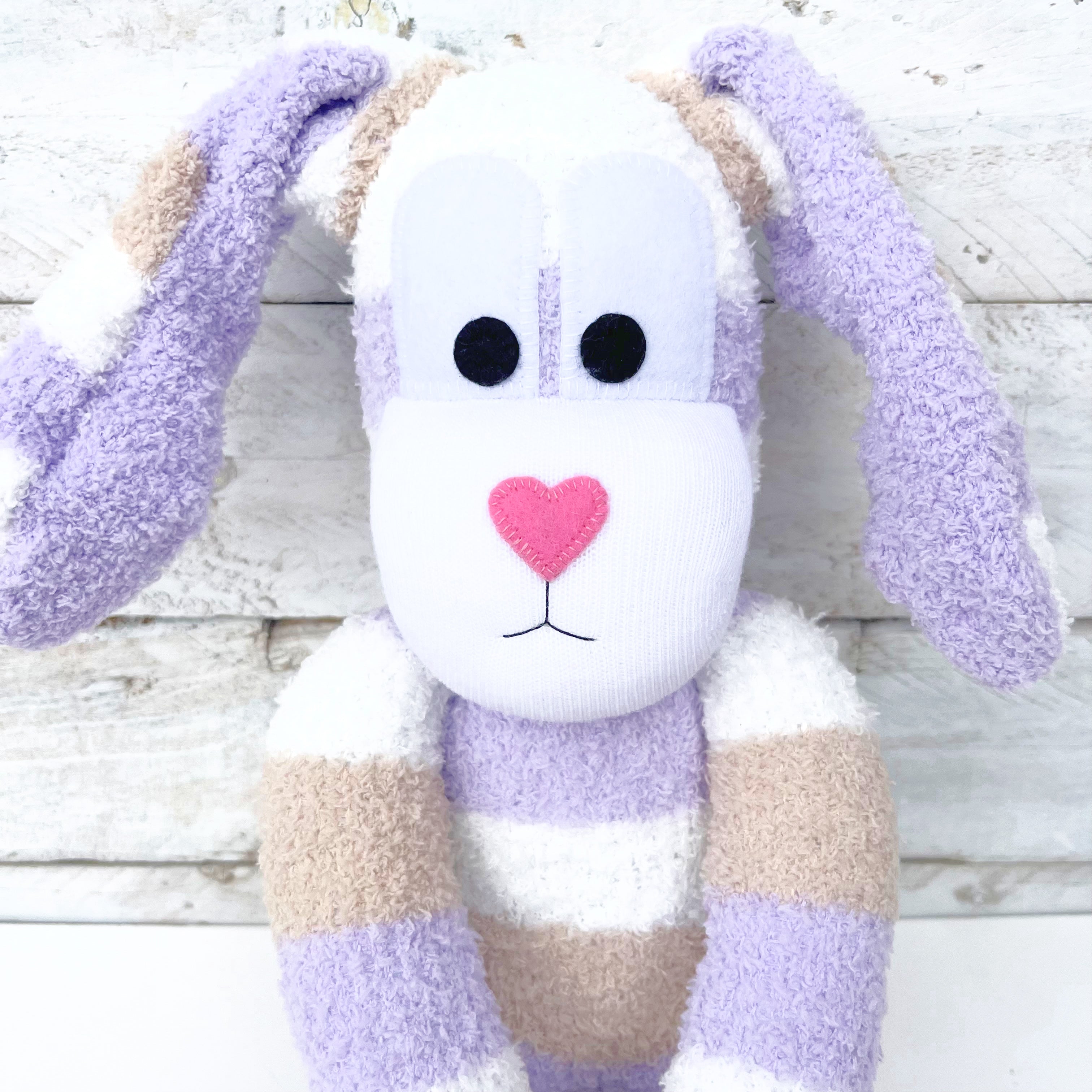 Bester the Sock Bunny - MADE TO ORDER soft toy