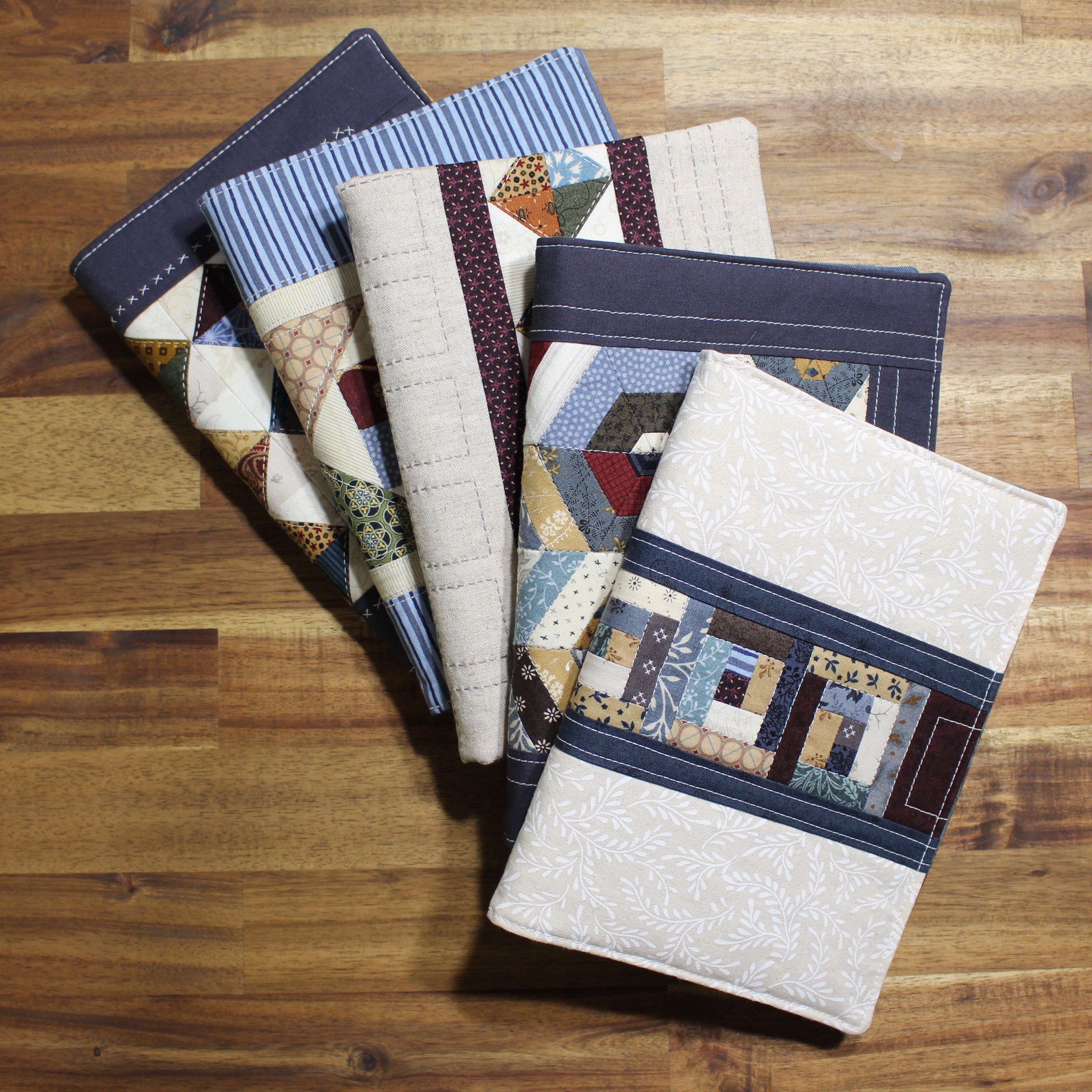 PDF Sewing Pattern Patchwork Quilted A5 Notebook Cover