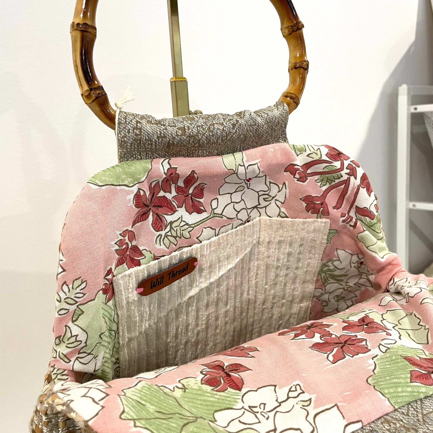 Handmade Vintage Style Cream Handbag