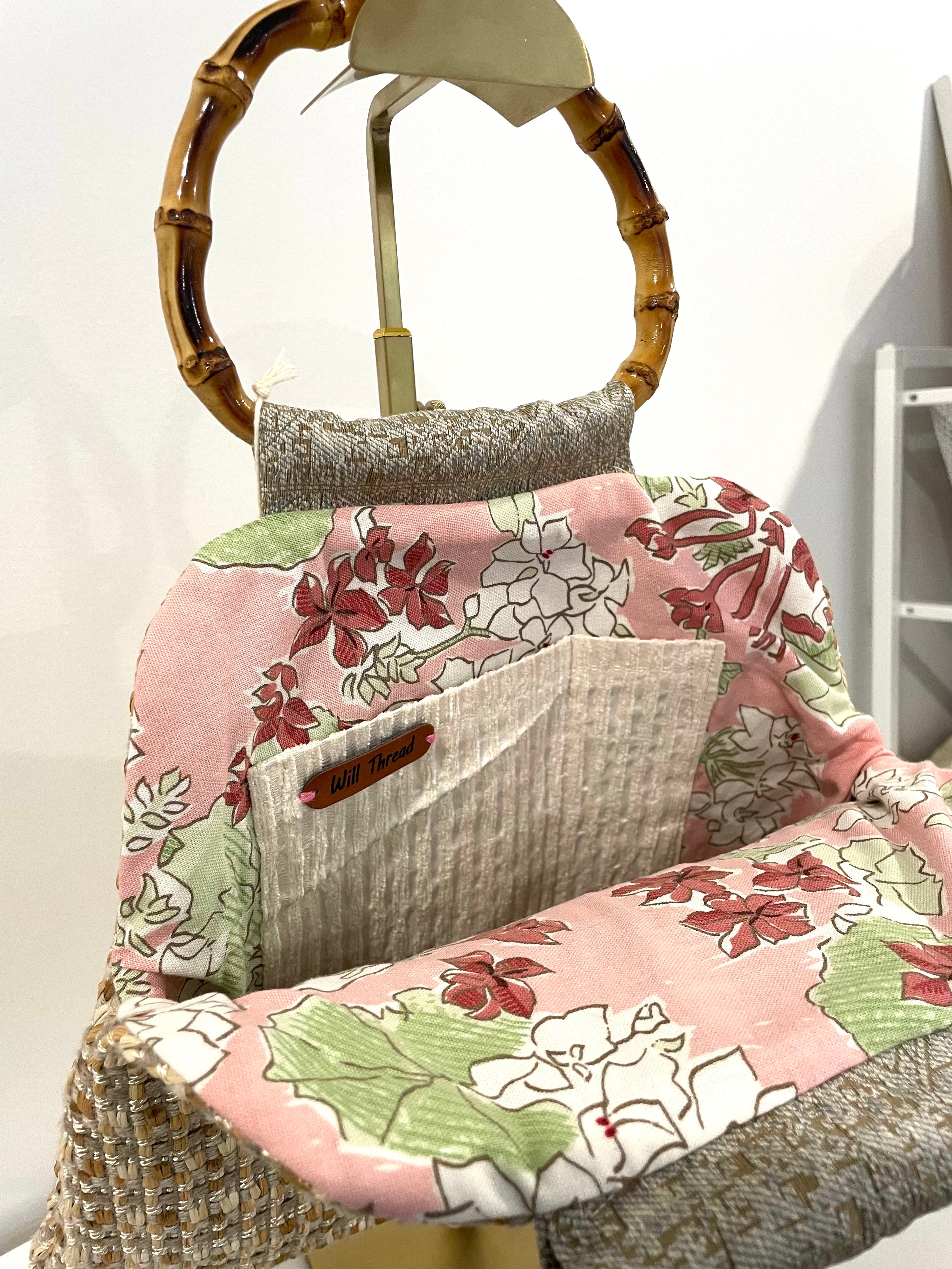 Handmade Vintage Style Cream Handbag