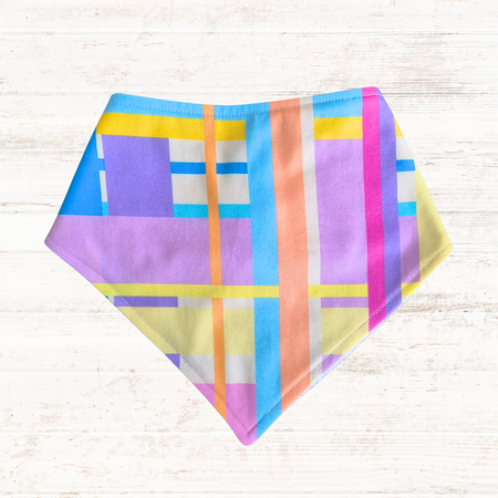 Spring Plaid Bandana Bib