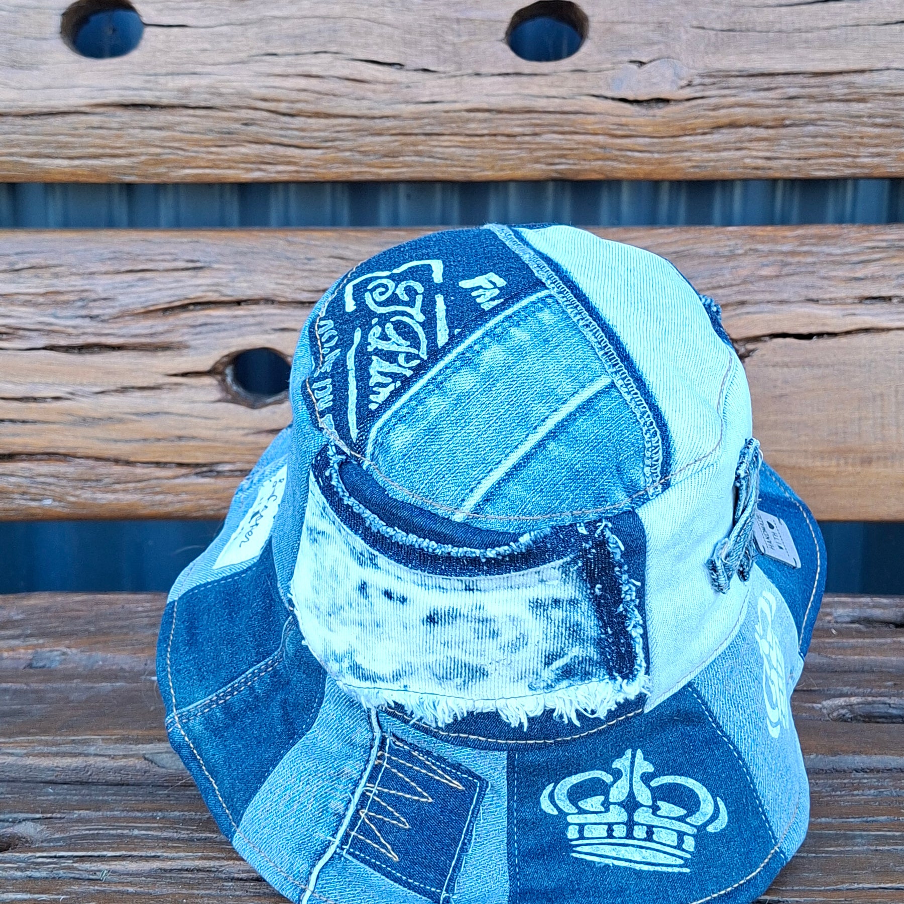 Unique, 'Lee Cooper', Gender Neutral, Recycled, Reversible Denim Bucket Hat