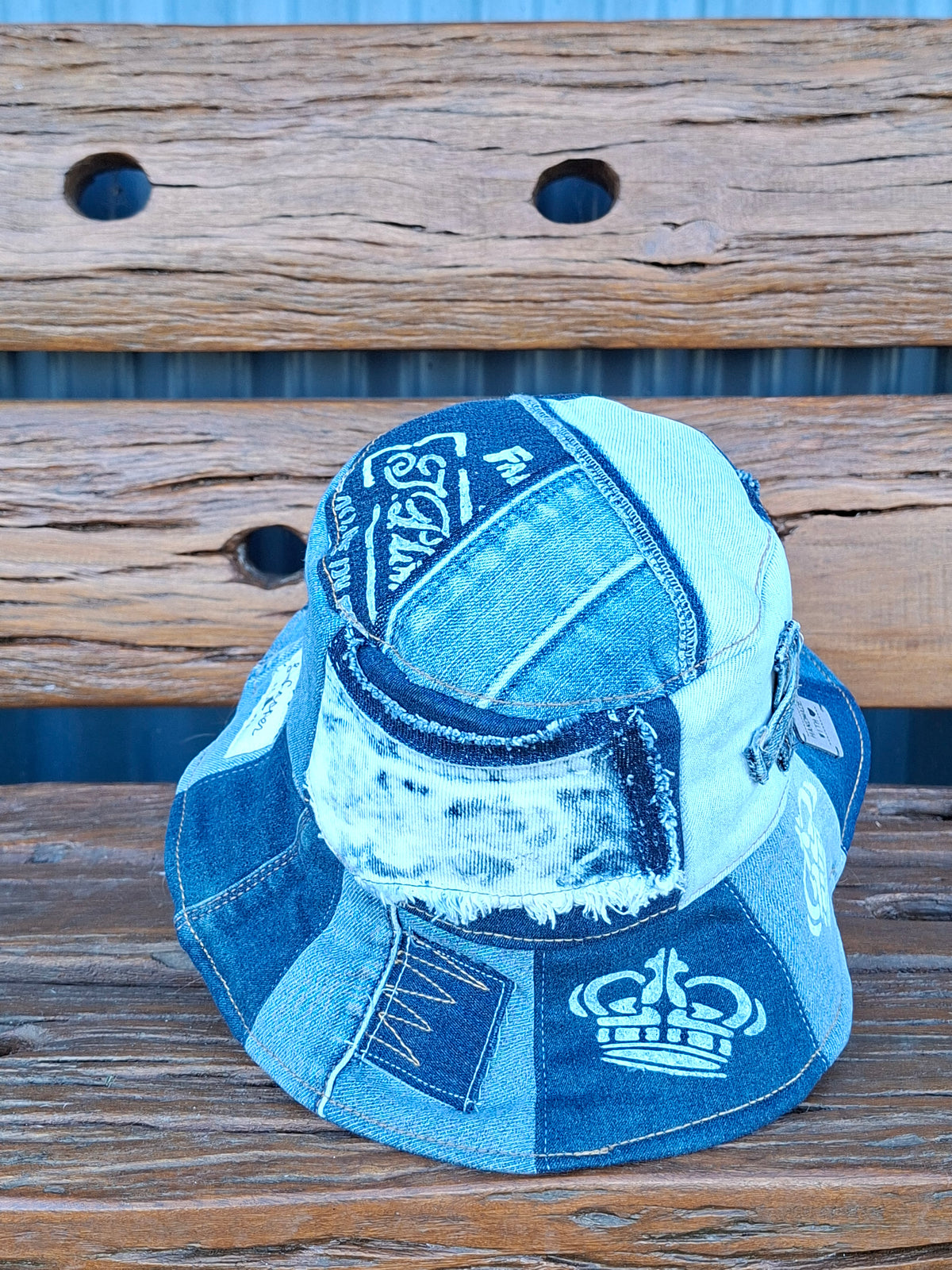 Unique, 'Lee Cooper', Gender Neutral, Recycled, Reversible Denim Bucket Hat