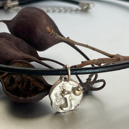 Pendant -Initial “J” with Loveheart