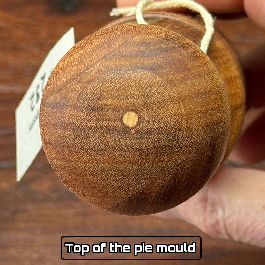 Hand Turned Wooden 1/2 lb Pork Pie Dolly