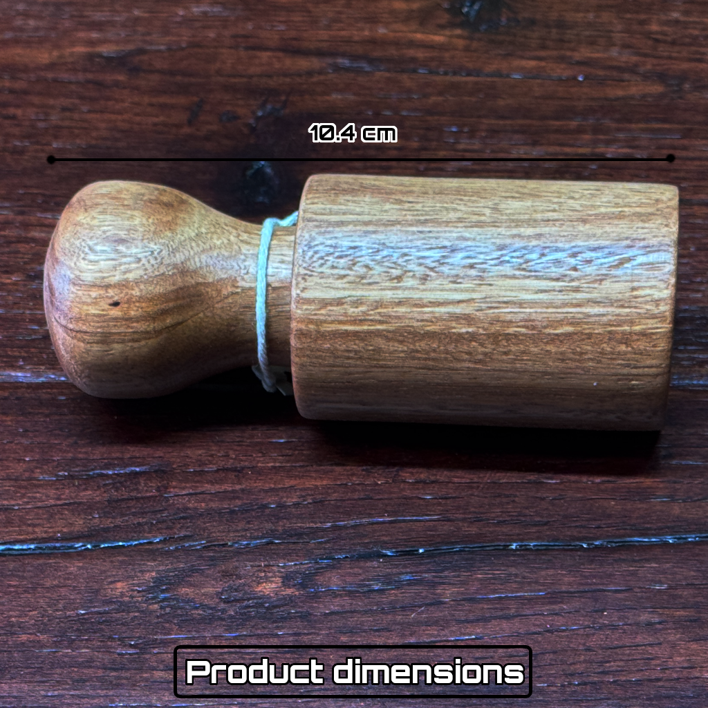Hand Turned Wooden 1/2 lb Pork Pie Dolly