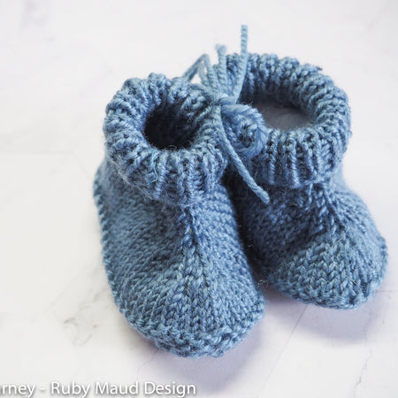 Baby Hug Boots - Blue Merino
