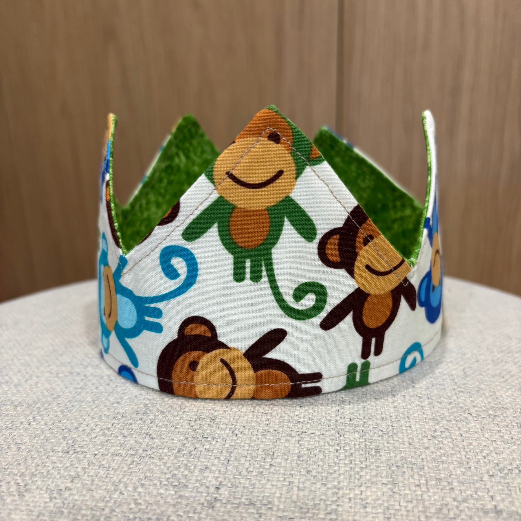 “Handmade Reversible Fabric Crown | Birthday Party & Dress Up Crown”