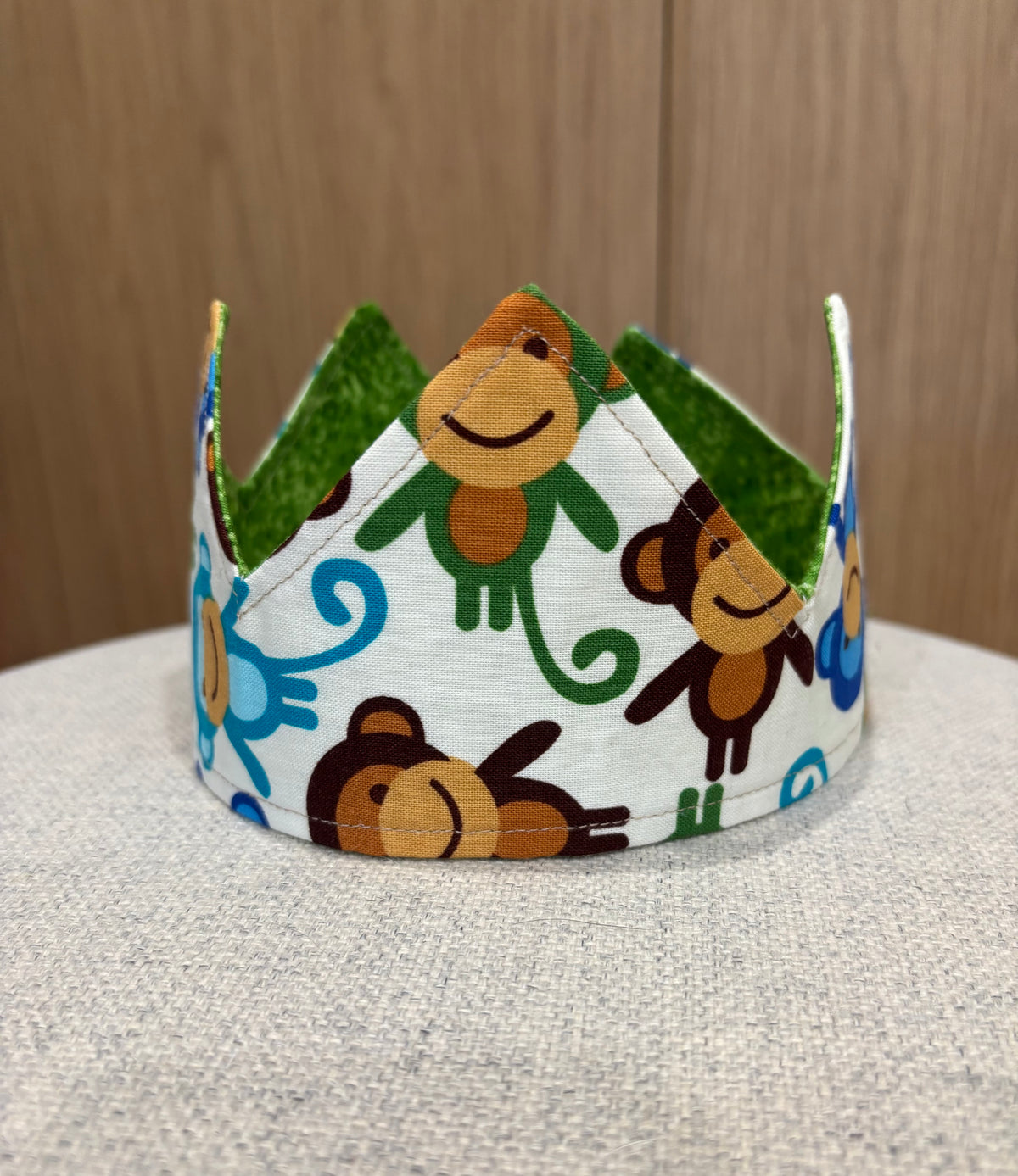 “Handmade Reversible Fabric Crown | Birthday Party & Dress Up Crown”